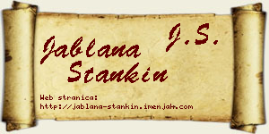 Jablana Stankin vizit kartica